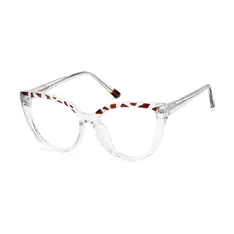 Cat-eye Tortoiseshell/Clear Eyeglasses