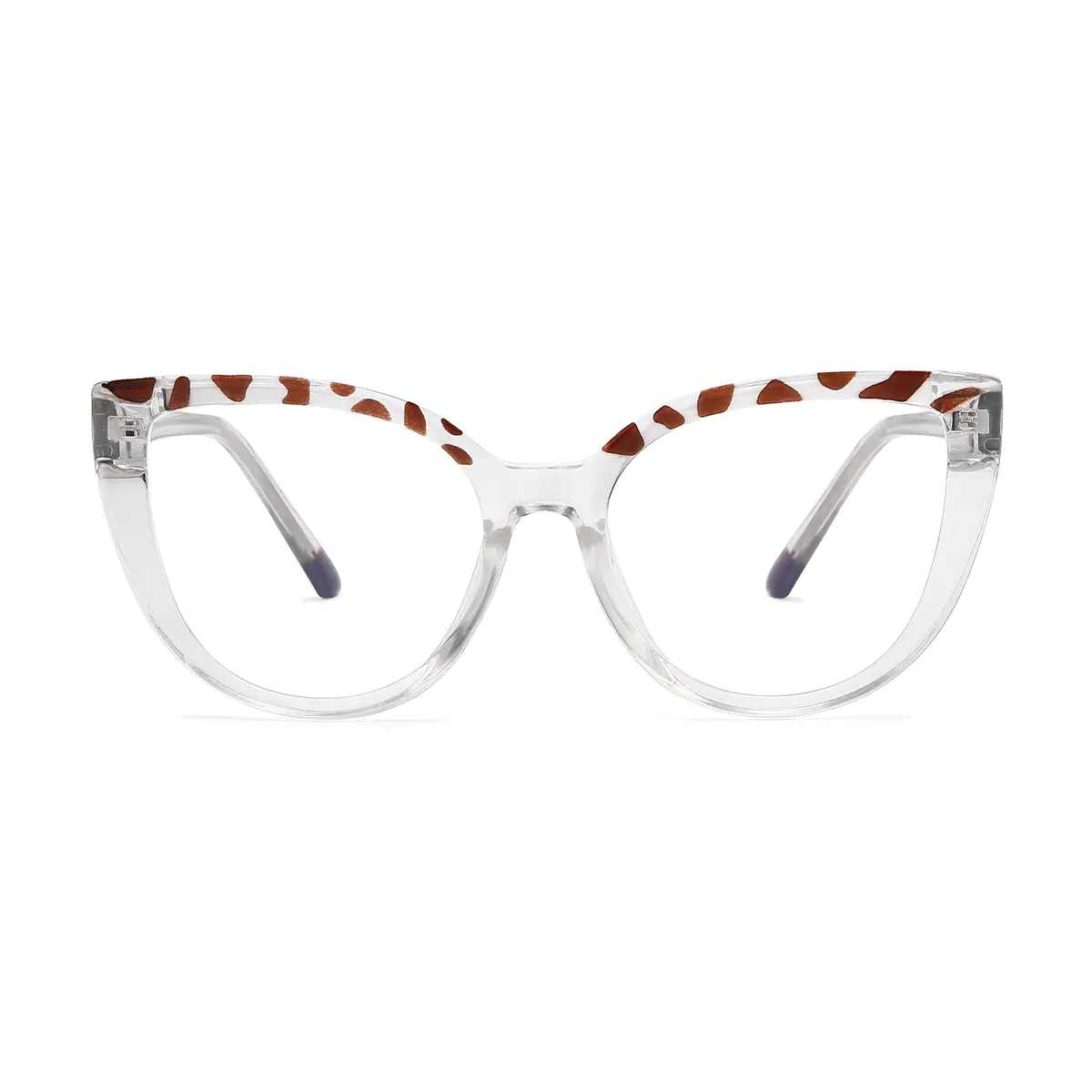 Cat-eye Tortoiseshell/Clear Eyeglasses