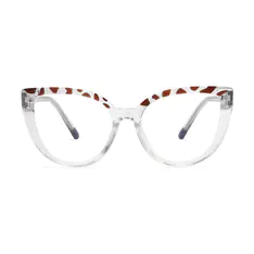 Cat-eye Tortoiseshell/Clear Eyeglasses