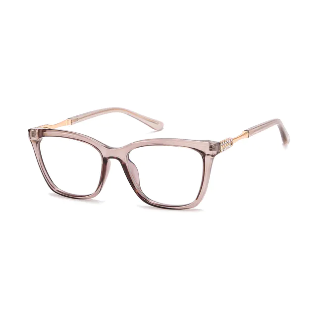 Cat-eye Light Brown Eyeglasses