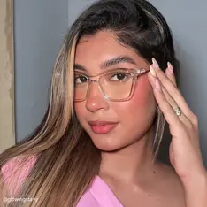Cat-eye Clear Eyeglasses