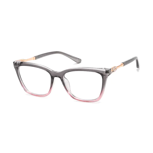 Square Gradient Gray Eyeglasses