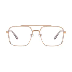 Aviator Gold Eyeglasses