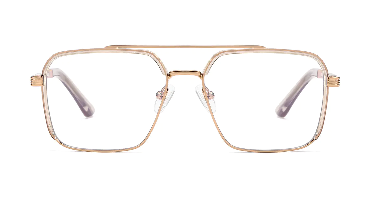 Aviator Gold Eyeglasses