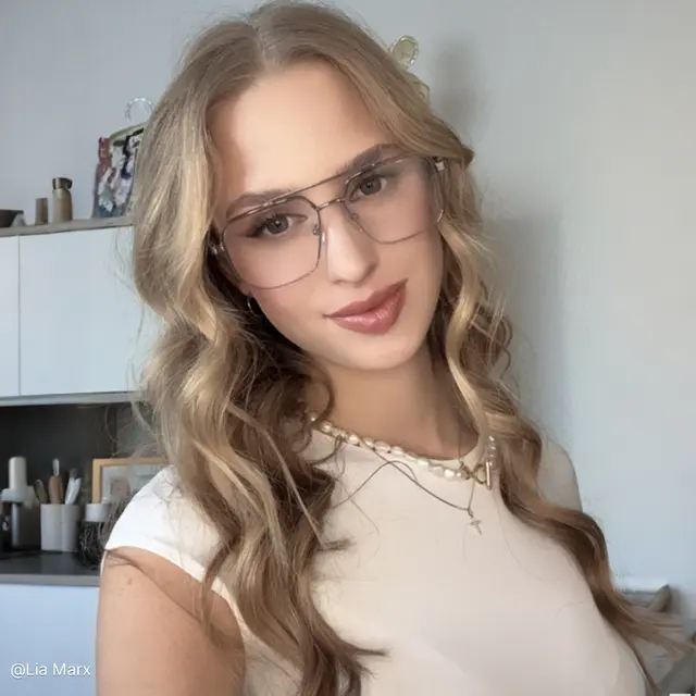 Aviator Silver Eyeglasses