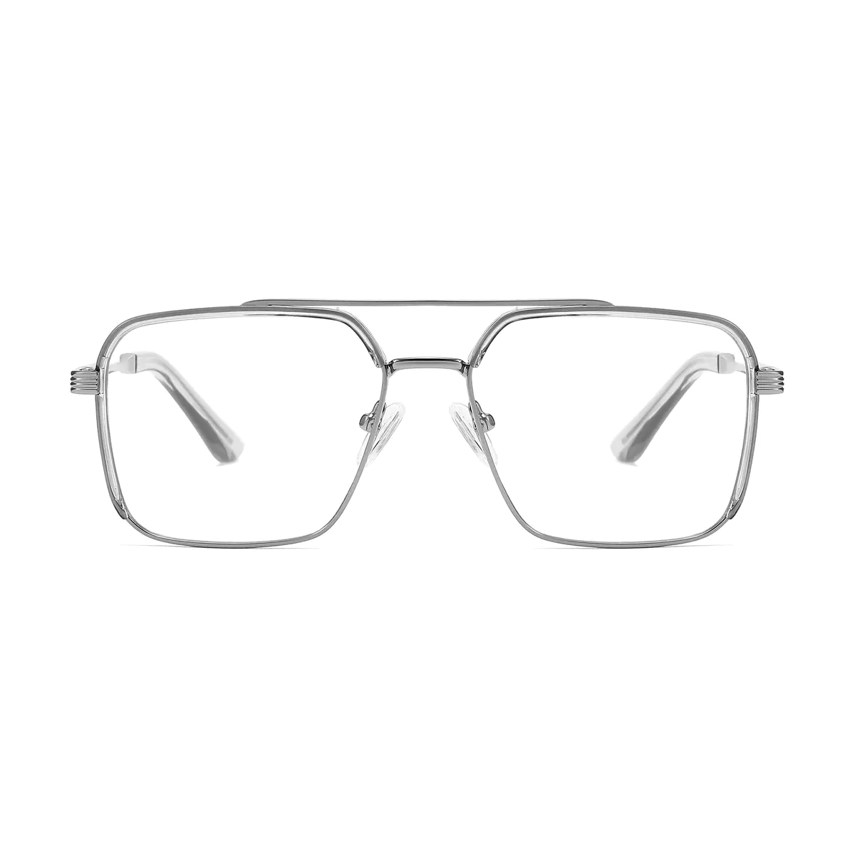 Aviator Silver Eyeglasses