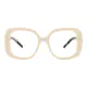 Square Cream Eyeglasses