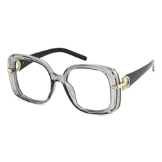 Square Gray Eyeglasses