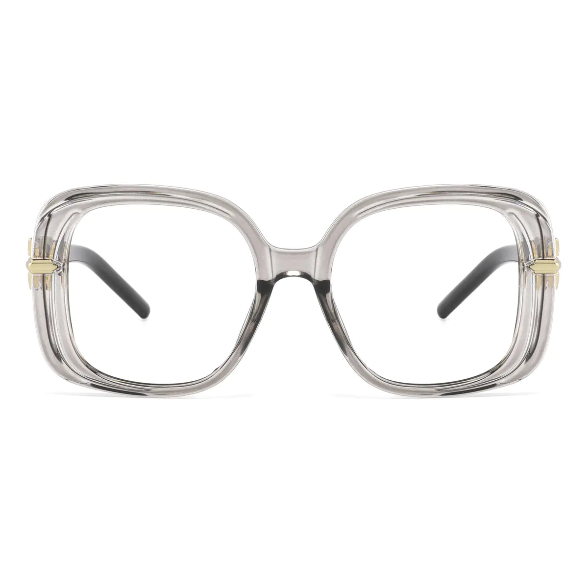 Square Gray Eyeglasses