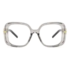 Square Gray Eyeglasses