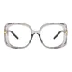 Square Gray Eyeglasses
