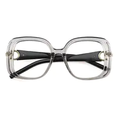 Square Gray Eyeglasses