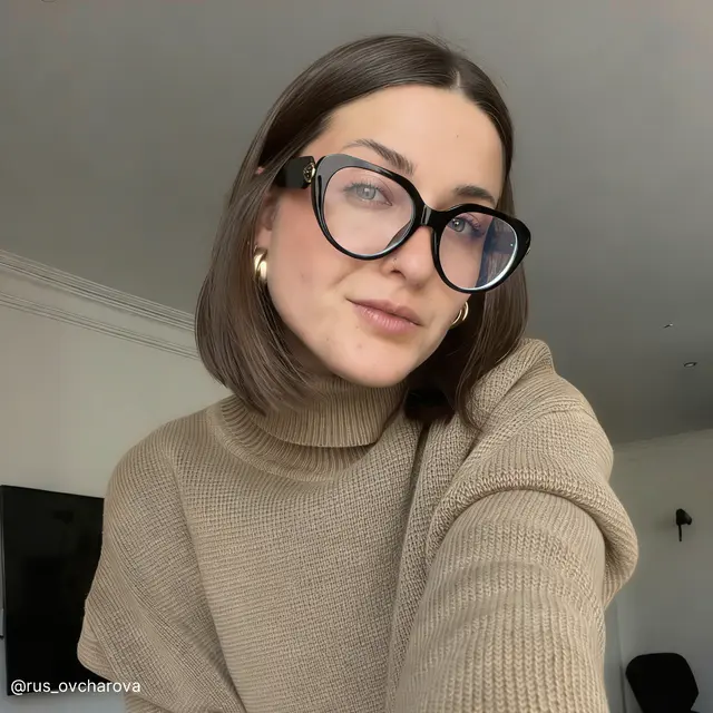 Cat-eye Black Eyeglasses
