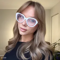 Cat-eye White Eyeglasses