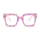 Square Pink Eyeglasses