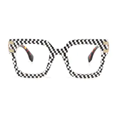 Square Black/White Eyeglasses