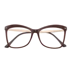 Cat-eye Brown Eyeglasses