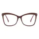 Cat-eye Brown Eyeglasses