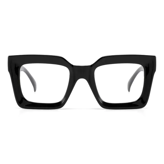 Square Black Eyeglasses
