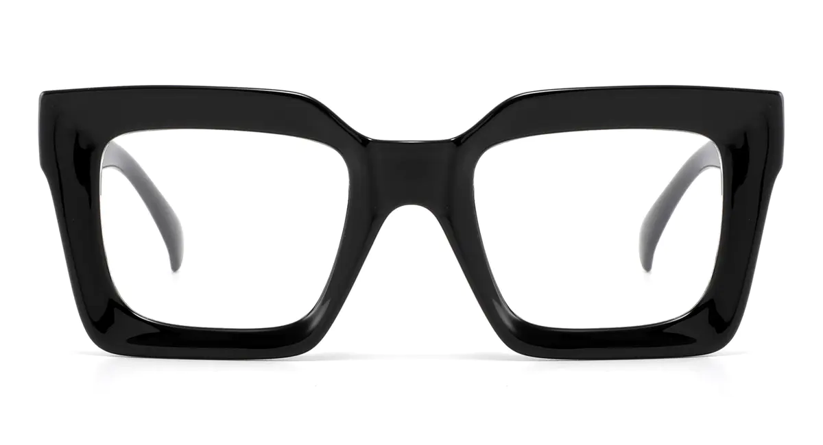 Square Black Eyeglasses