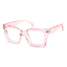 Square Pale Pink Eyeglasses