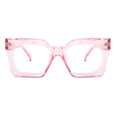 Square Pale Pink Eyeglasses