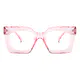 Square Pale Pink Eyeglasses