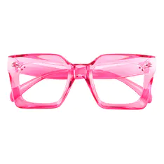 Square Pink Eyeglasses