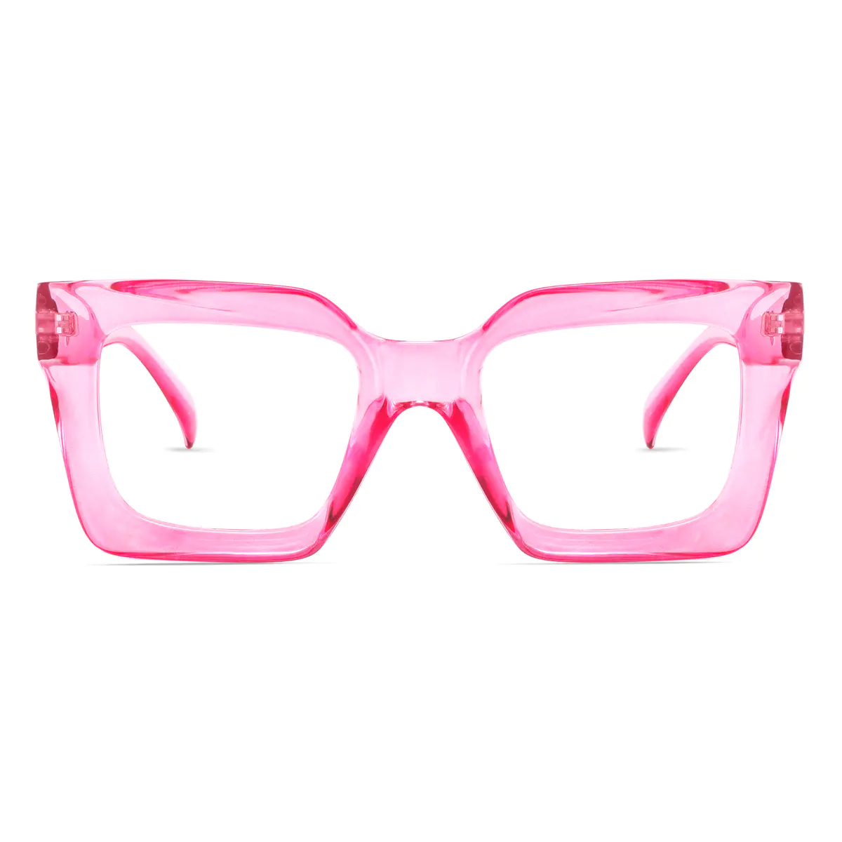 Square Pink Eyeglasses