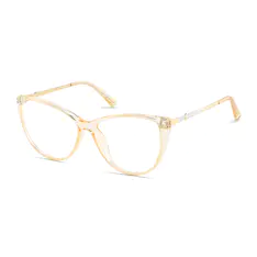 Cat-eye Transparent Orange Eyeglasses