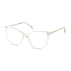 Cat-eye Transparent Green Eyeglasses