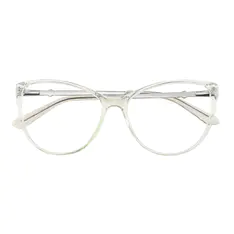 Cat-eye Transparent Green Eyeglasses