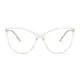 Cat-eye Transparent Green Eyeglasses