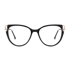 Cat-eye Black/Gold Eyeglasses