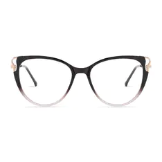 Cat-eye Gradient Brown Eyeglasses