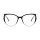 Cat-eye Gradient Brown Eyeglasses