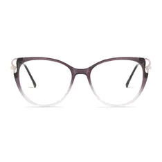 Cat-eye Gradient Purple Eyeglasses