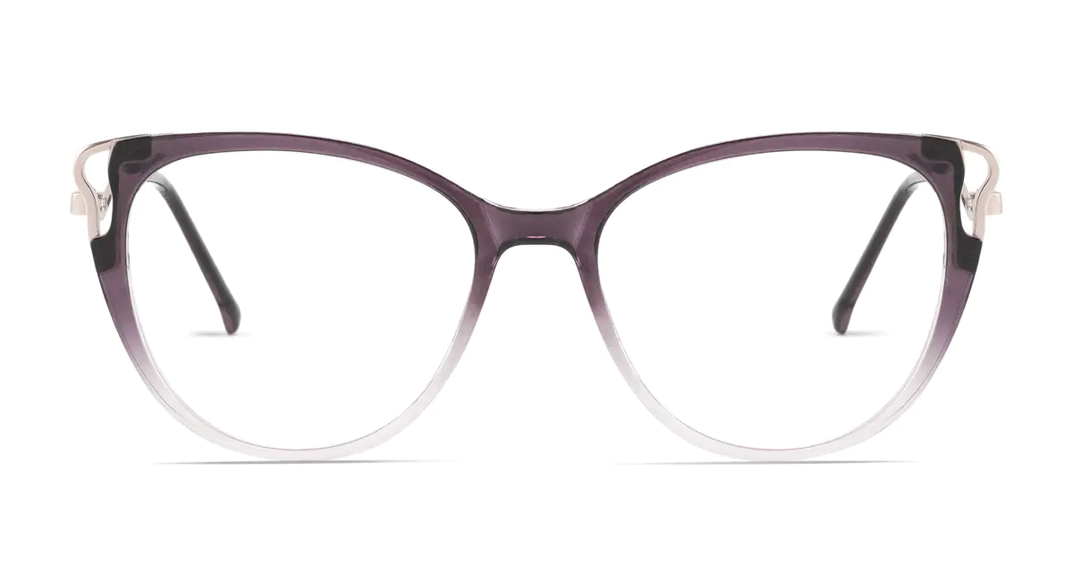 Cat-eye Gradient Purple Eyeglasses