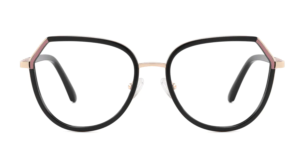 Geometric Black Eyeglasses