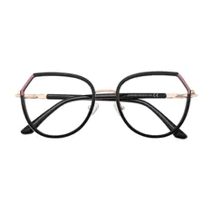 Geometric Black Eyeglasses