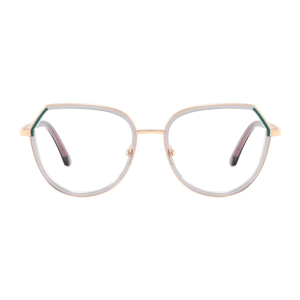 Geometric Gray Eyeglasses