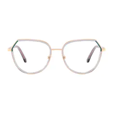 Geometric Gray Eyeglasses