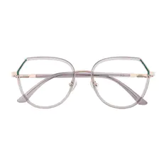 Geometric Gray Eyeglasses