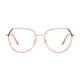 Geometric Pale Pink Eyeglasses