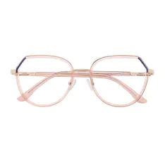 Geometric Pale Pink Eyeglasses