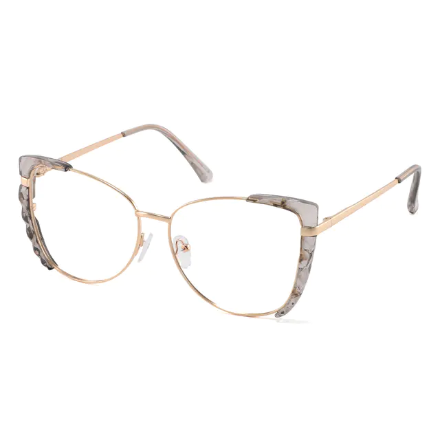 Cat-eye Gray Eyeglasses