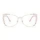 Cat-eye Transparent Pink Eyeglasses