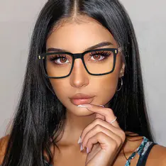 Square Black Eyeglasses