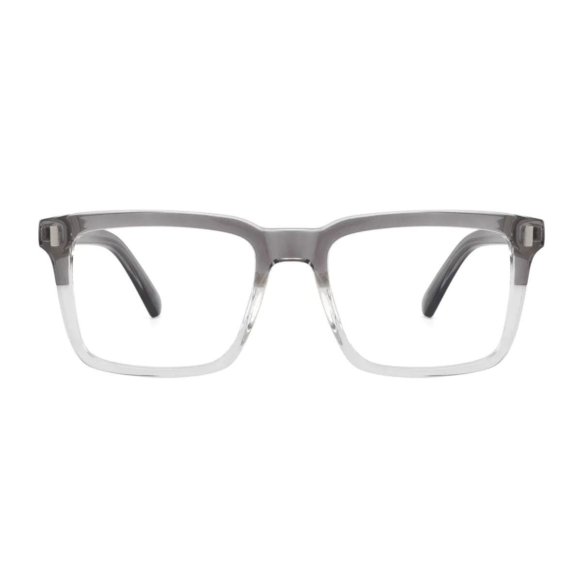 Rectangle Gray Eyeglasses
