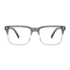 Rectangle Gray Eyeglasses